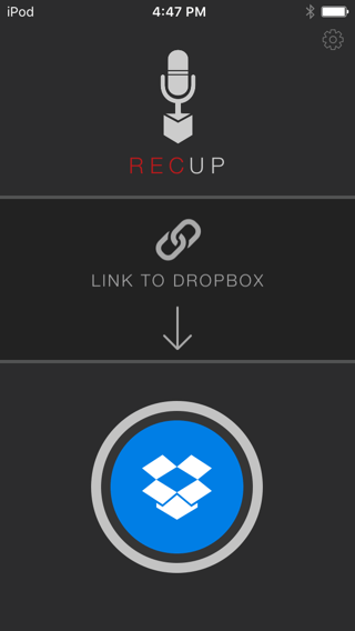Linking RecUp with Dropbox
