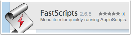 Use FastScripts to Run Your AppleScripts