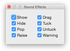 Tuck Sound Effects Panel